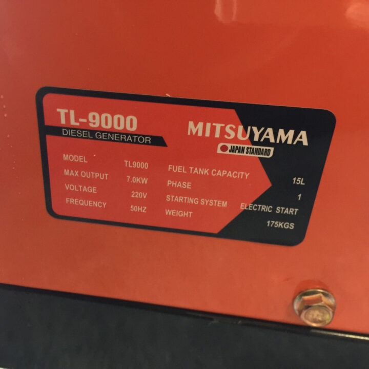 Máy phát điện chạy dầu MITSUYAMA 7KW TL-9000
