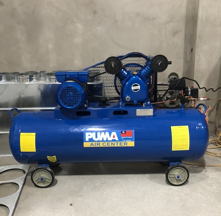 Máy nén khí dây đai Puma 3HP 200L 1 pha