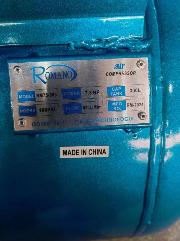 Máy nén khí dây đai 7.5HP 300L ROMANO RM209