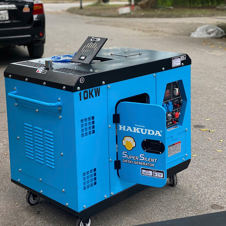 Máy phát điện chạy dầu 10kw HAKUDA HKD10000P3 chống ồn 3 pha