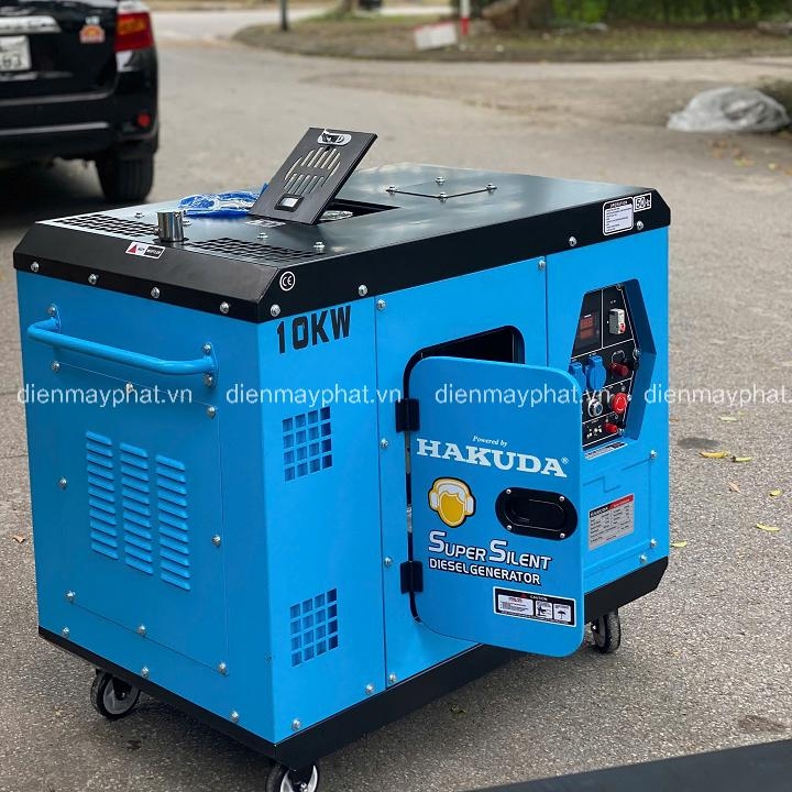 Máy phát điện chạy dầu cách âm HAKUDA HKD10000P1 10KW