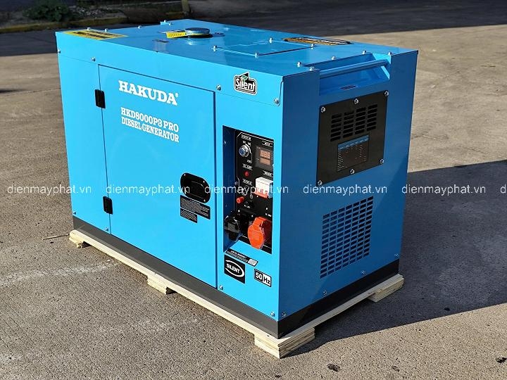 Máy phát điện chạy dầu HAKUDA HKD8000P3 PRO 8KW 3 pha siêu cách âm