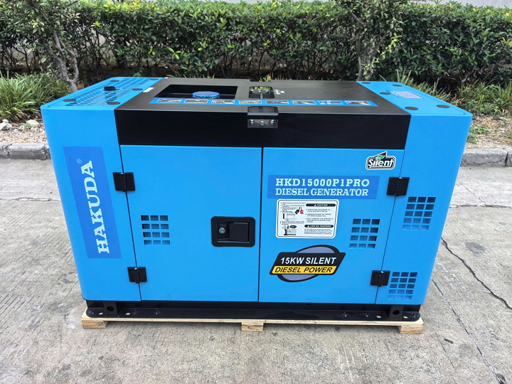 Máy phát điện chạy dầu HAKUDA HKD15000P1 PRO 15KW siêu cách âm