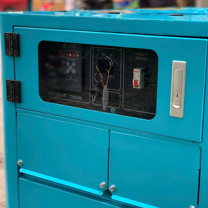 Máy phát điện chạy dầu 12KW HAKUDA HKD12000P1PRO siêu cách âm