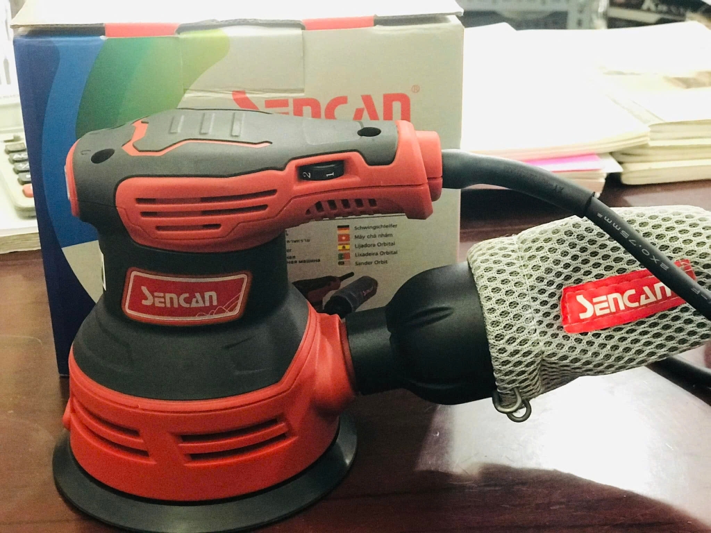 Máy chà nhám rung quỹ đạo 300W Sencan 501205
