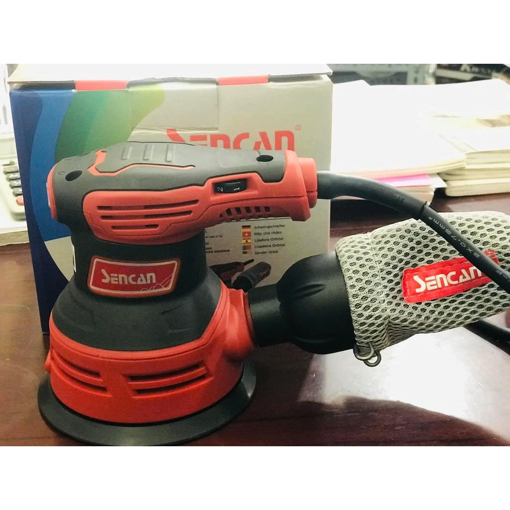 Máy chà nhám rung quỹ đạo 300W Sencan 501205