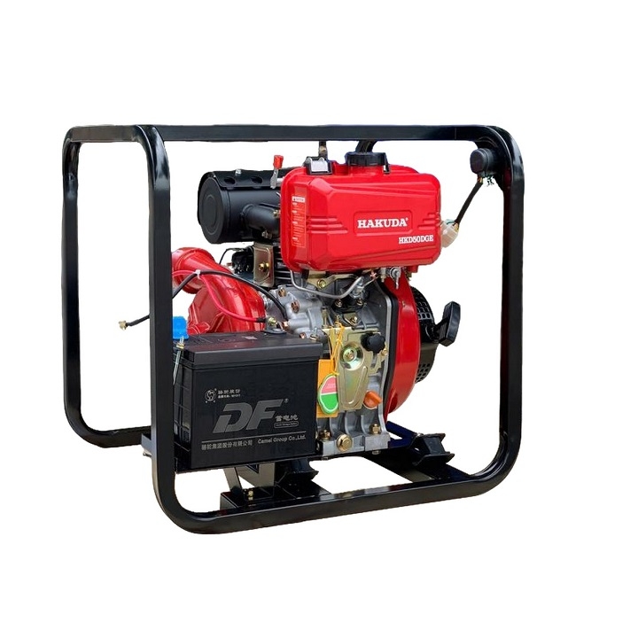 Máy bơm nước cứu hỏa chạy dầu HAKUDA HKD50DGE 4KW