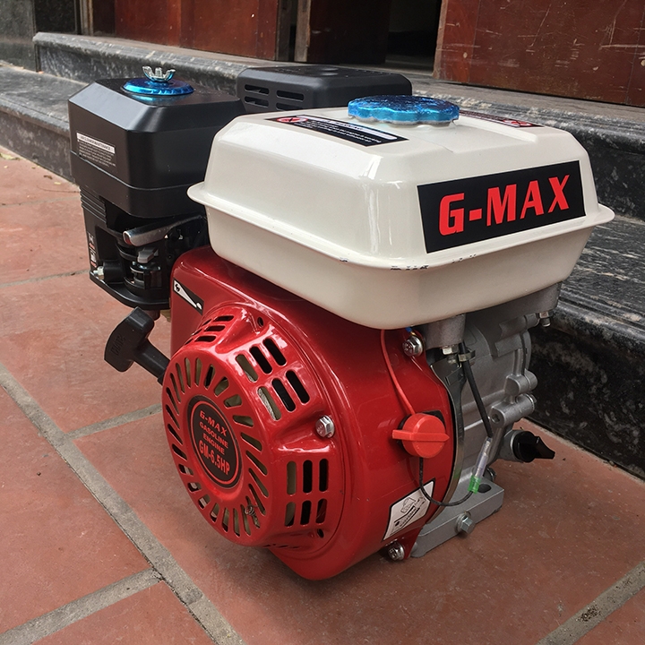 Máy nổ chạy xăng GMAX 6.5HP trắng