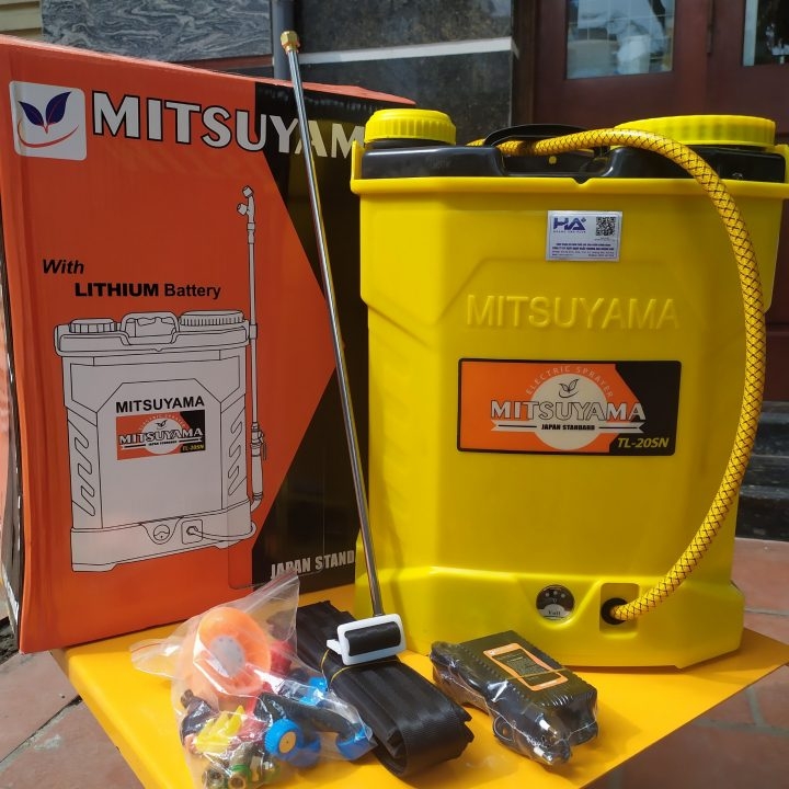 Bình Phun Xịt Chạy Điện Mitsuyama 20L TL-20SN Pin Lithium