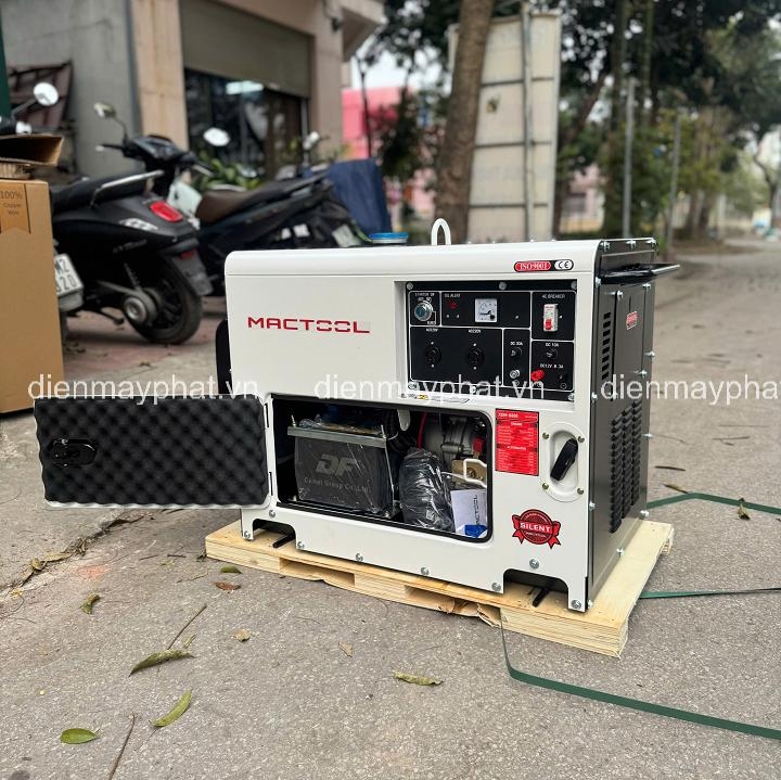 Máy phát điện chạy dầu MACTOOL 6KW XDM-880E chống ồn
