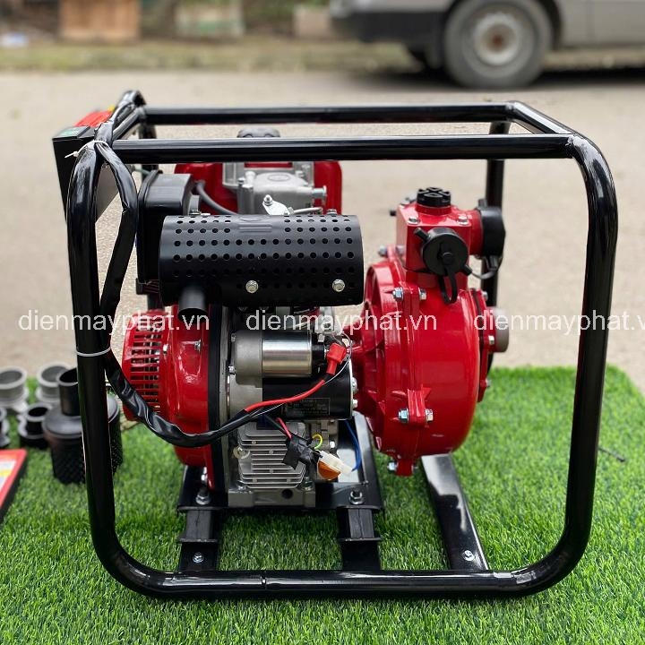 Máy bơm cứu hỏa chạy dầu HAKUDA 6.5HP HKD50MBE có đề