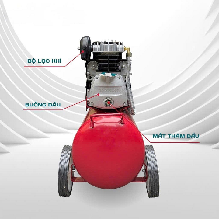 Máy nén khí đầu liền 2 tụ 3.5HP NAKAWA NK2T3550E 50L