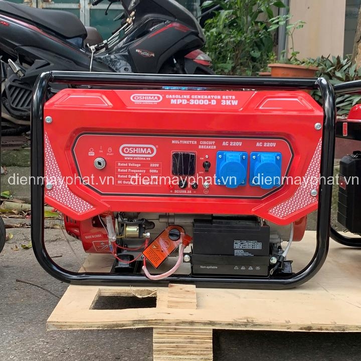 Máy phát điện chạy xăng OSHIMA MPD-3000-D 3KW đề