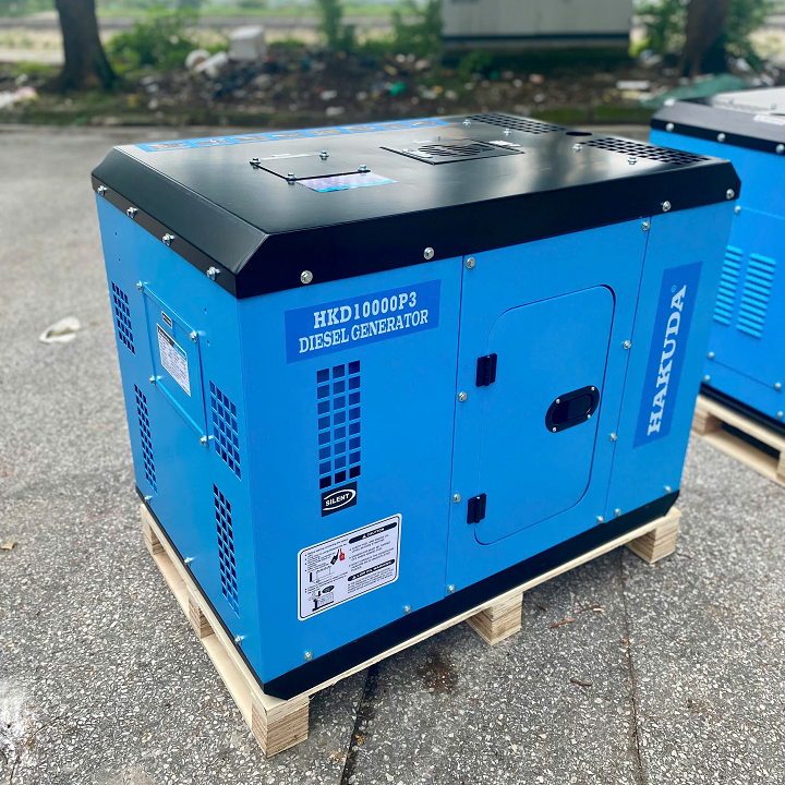Máy phát điện chạy dầu 10kW HAKUDA HKD10000P3 chống ồn 3 pha