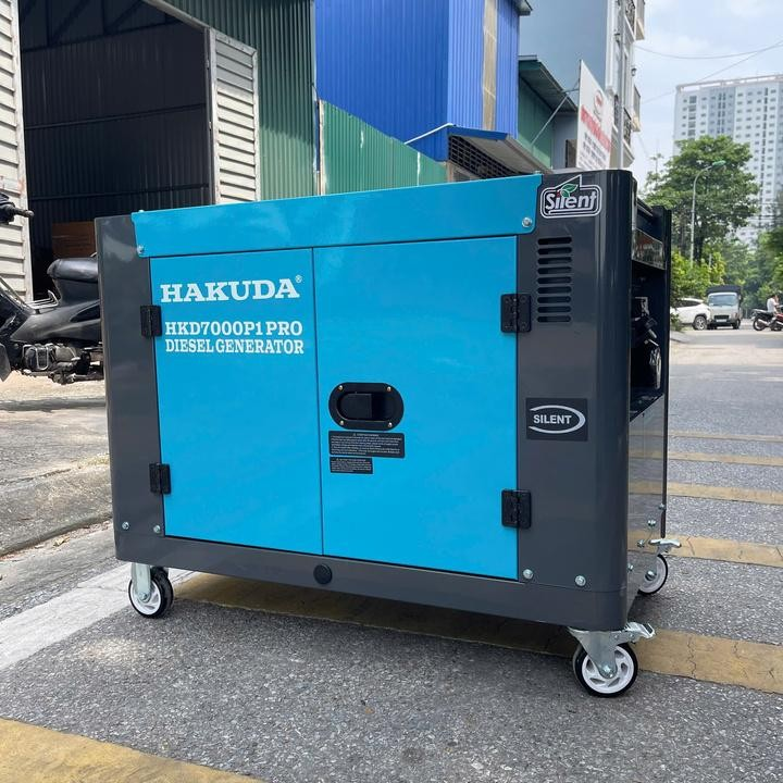Máy phát điện chạy dầu diesel 7KW HAKUDA HKD7000P1PRO siêu cách âm