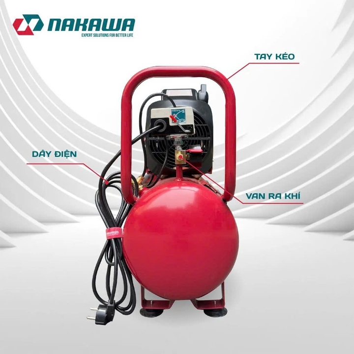 Máy nén khí đầu liền có dầu 3HP NAKAWA NK30PRO 30L