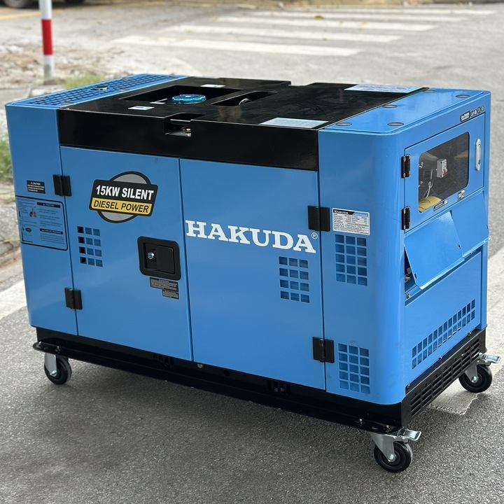 Máy phát điện chạy dầu diesel 15KW HAKUDA HKD15KP1 cách âm