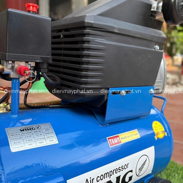 Máy nén khí có dầu WING TM-0.12/8-30L 30L 2.5HP