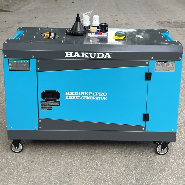 Máy phát điện chạy dầu diesel 15KW HAKUDA HKD15KP1PRO có đề