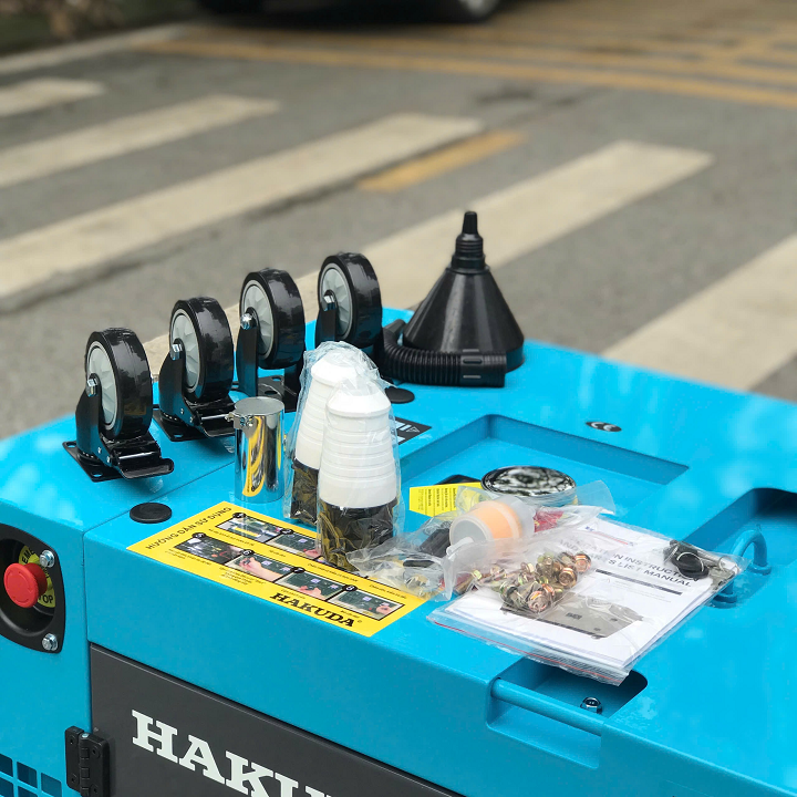 Máy phát điện chạy dầu HAKUDA HKD10000P1PRO 10KW siêu cách âm