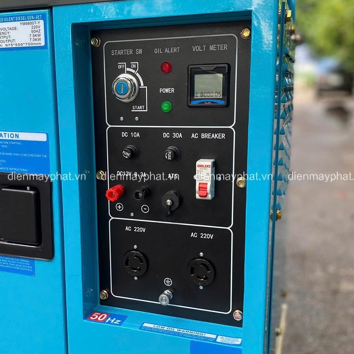 Máy phát điện chạy dầu YAMANISAN 7.5KW YM9800T-Y chống ồn