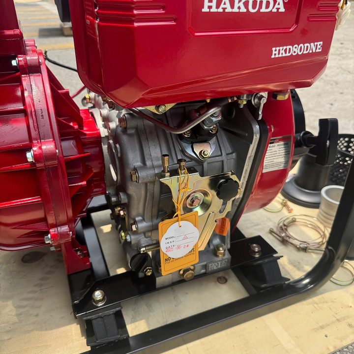 Máy bơm nước cứu hỏa chạy dầu HAKUDA HKD80DNE 6.6KW