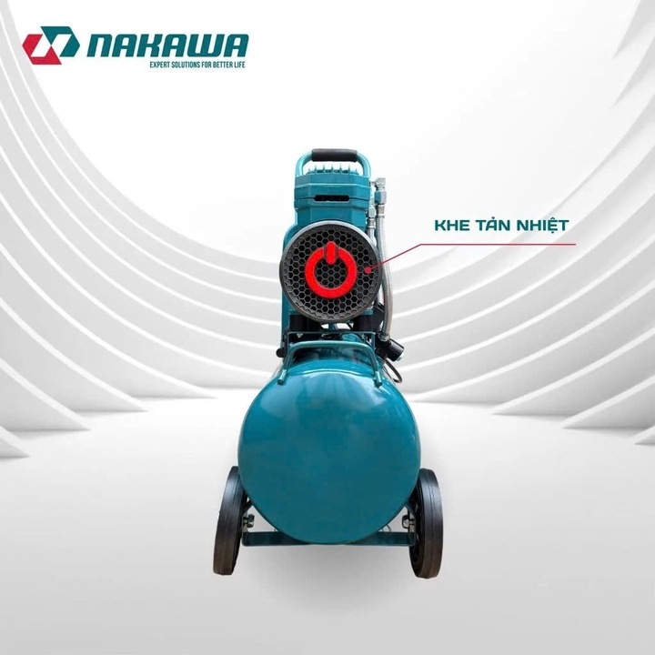 Máy nén khí không dầu tốc nhanh siêu êm NAKAWA 2.6HP NK-26H32L