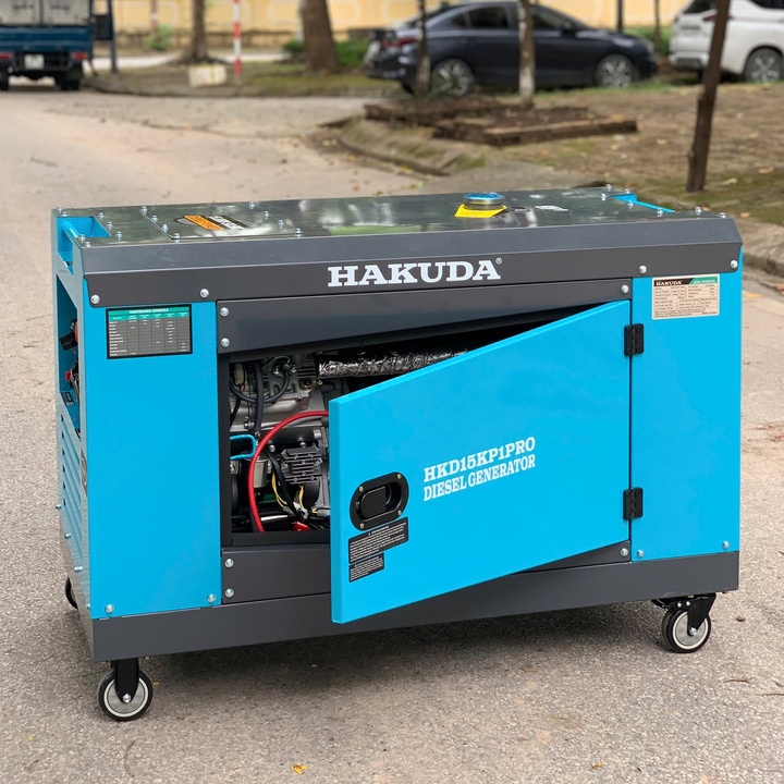 Máy phát điện chạy dầu diesel 15KW HAKUDA HKD15KP1PRO có đề