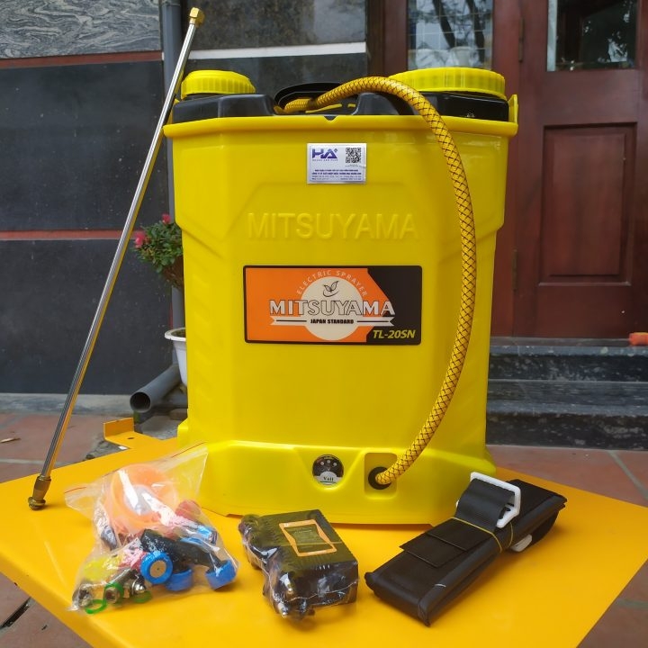 Bình Phun Xịt Chạy Điện Mitsuyama 20L TL-20SN Pin Lithium