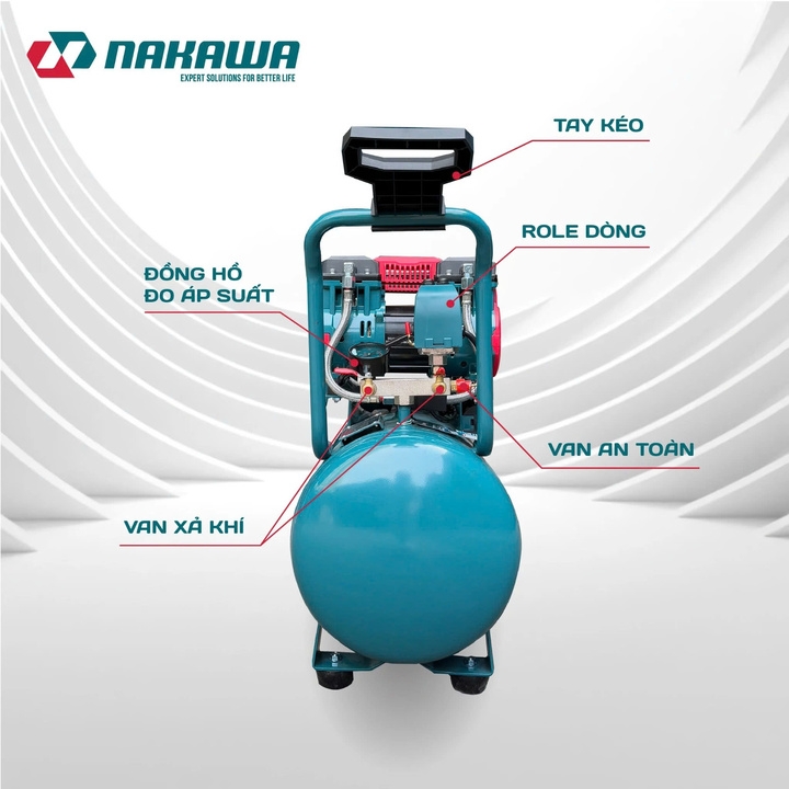 Máy nén khí không dầu NAKAWA 3.6HP NK-36H48L