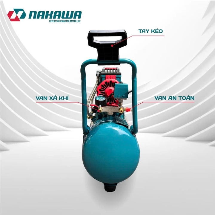 Máy nén khí không dầu tốc nhanh siêu êm NAKAWA 2.8HP NK-28H32L