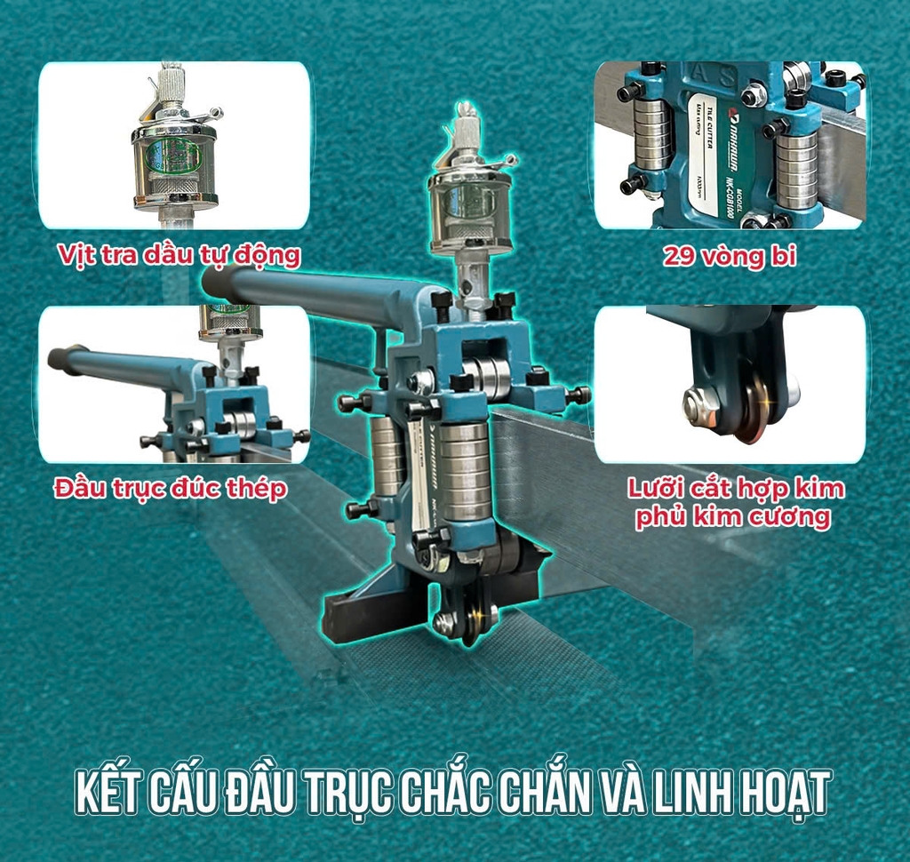 Máy cắt gạch bàn đẩy tay NAKAWA 1000mm NK-CGB1000