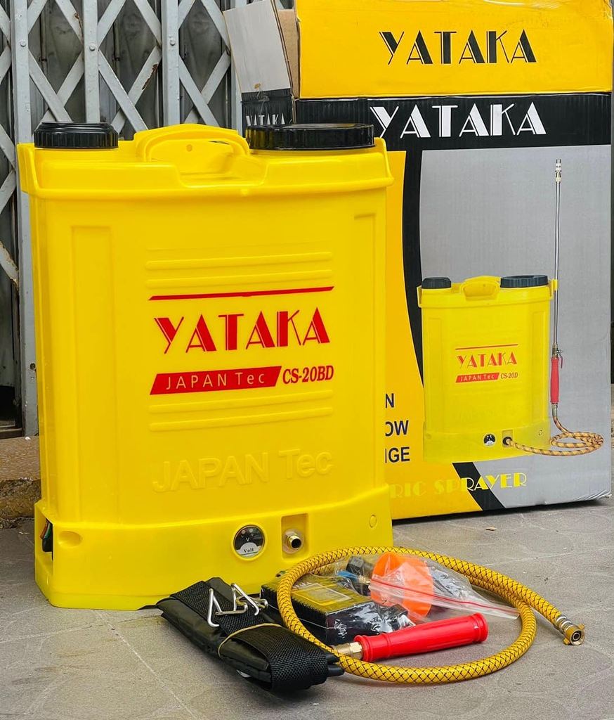 Bình Phun Xịt Điện Yataka 20L CS-20BD Bơm Đôi