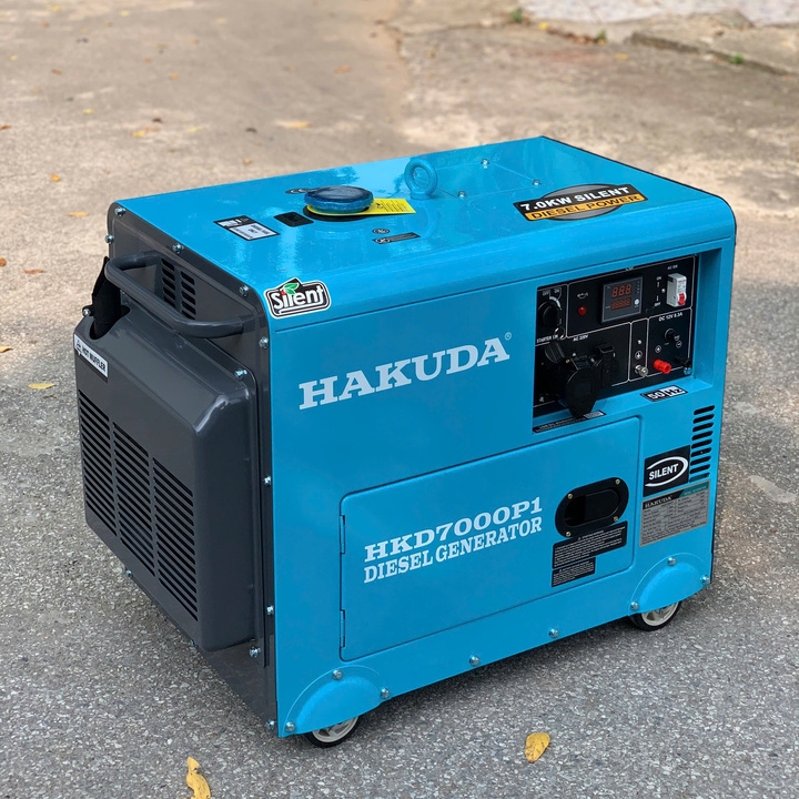 Máy phát điện chạy dầu 7KW HAKUDA HKD7000P1 cách âm