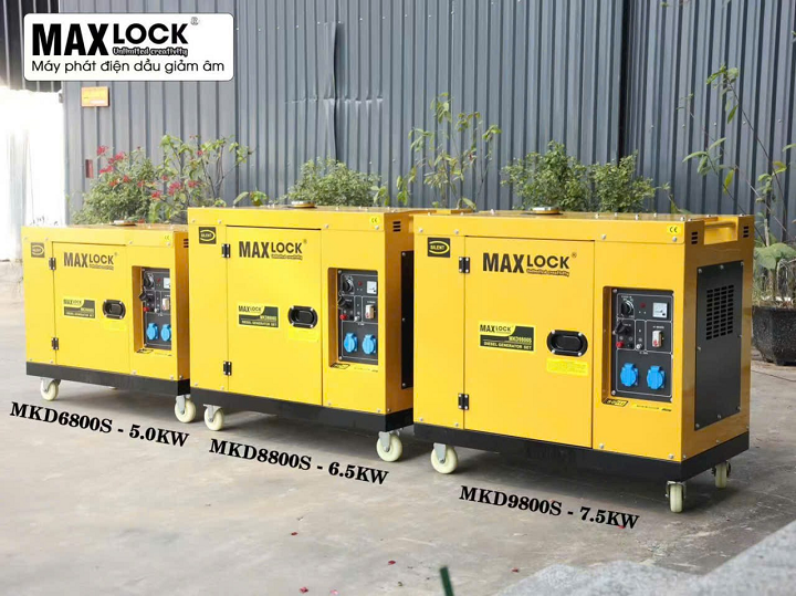 Máy phát điện chạy dầu 5KW MAXLOCK MKD6800S