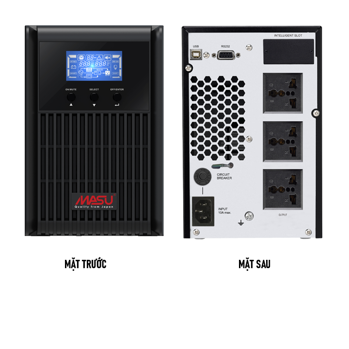 Bộ Lưu Điện UPS Online Masu 3000VA/2700W MS-3K LCD