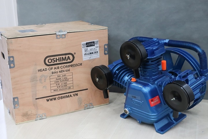 Đầu nén khí OSHIMA công suất 7.5HP 80×3