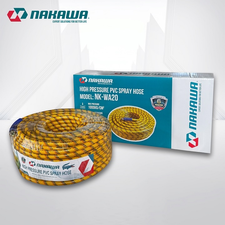 Dây phun xịt áp lực cao NAKAWA 8.5mm NK-WA20 dài 20 mét