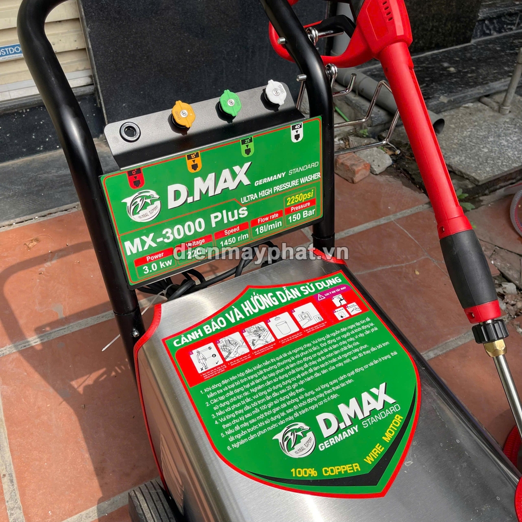 Máy rửa xe cao áp 3kW DMAX MX-3000 PLUS