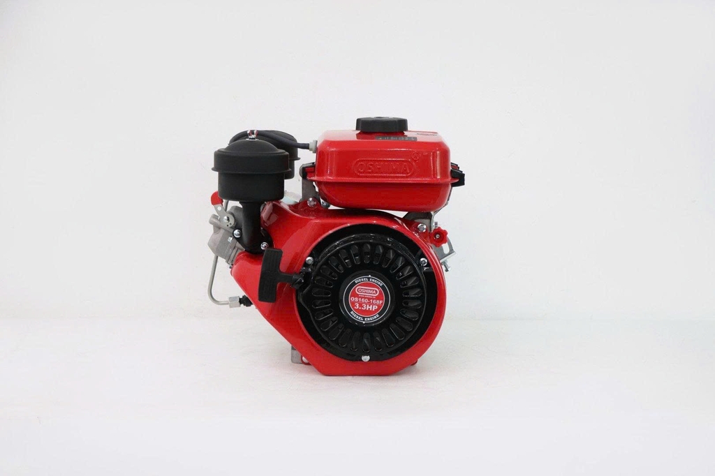 Động cơ dầu diesel 3.3HP OSHIMA New OS160-168F đỏ
