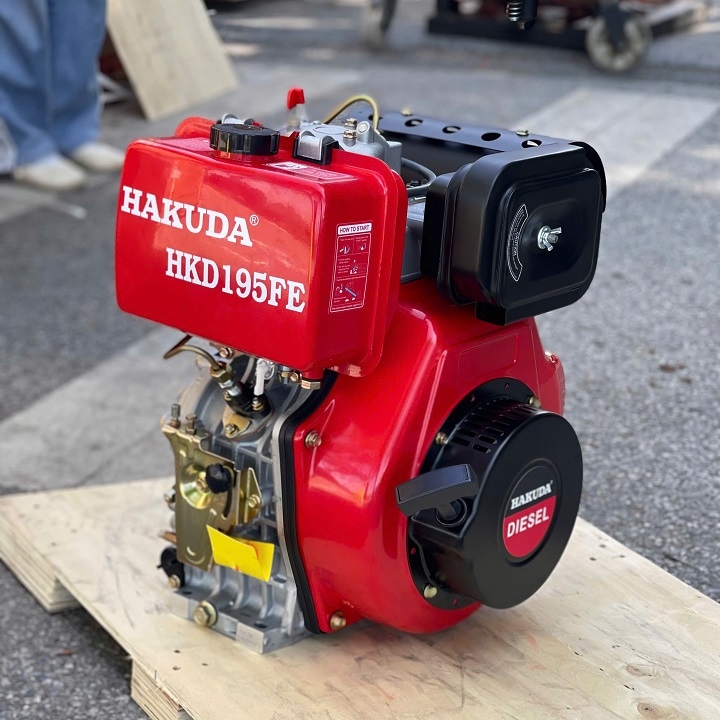 Động cơ dầu Hakuda HKD195FE 12.5HP có đề