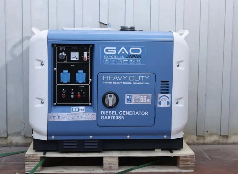 Máy phát điện chạy dầu 5KW GAO GA6700SN siêu cách âm