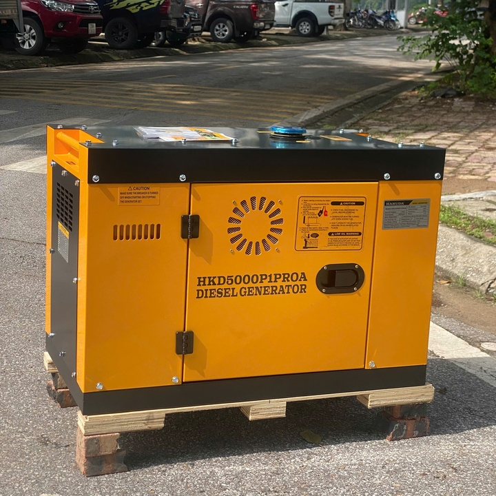 Máy phát điện chạy dầu 5KW HAKUDA HKD5000P1PROA Siêu Cách Âm