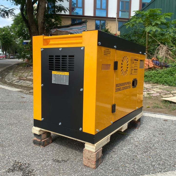 Máy phát điện chạy dầu 5KW HAKUDA HKD5000P1PROA Siêu Cách Âm