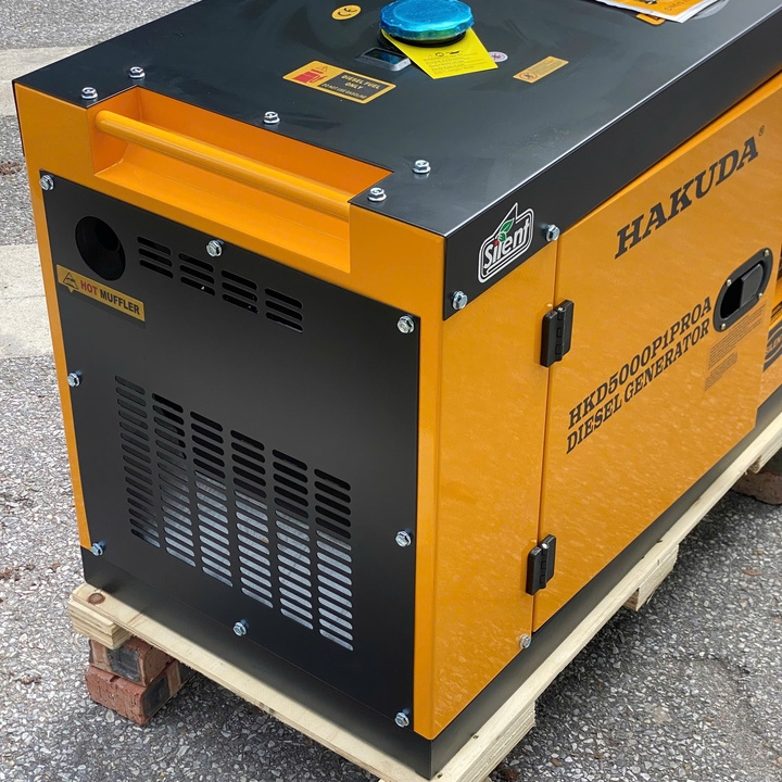 Máy phát điện chạy dầu 5KW HAKUDA HKD5000P1PROA Siêu Cách Âm