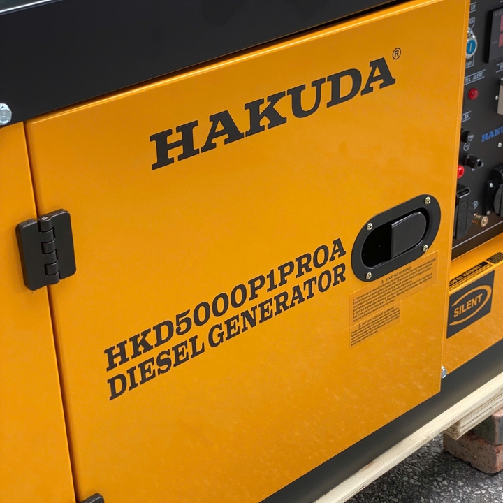 Máy phát điện chạy dầu 5KW HAKUDA HKD5000P1PROA Siêu Cách Âm