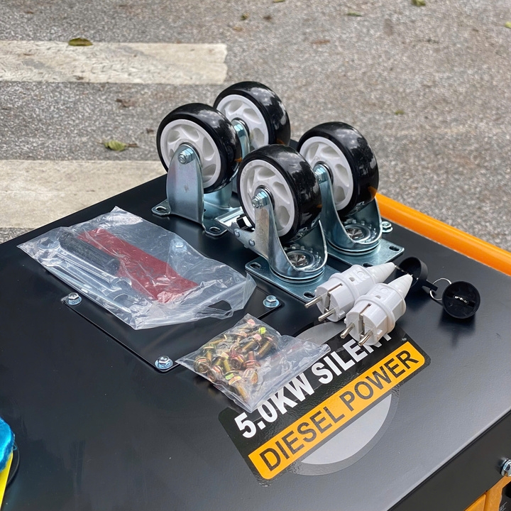 Máy phát điện chạy dầu 5KW HAKUDA HKD5000P1PROA Siêu Cách Âm