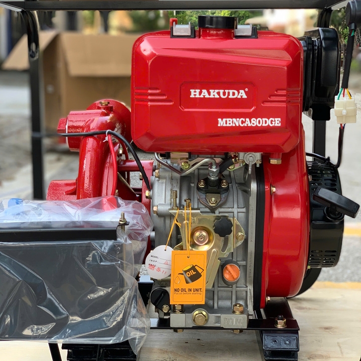 Máy bơm nước chạy dầu cao áp 6.6KW HAKUDA MBNCA80DGE
