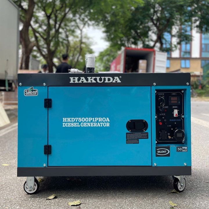 Máy phát điện gia đình chạy dầu 7KW HAKUDA HKD7500P1PROA siêu cách âm