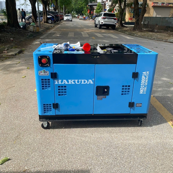 Máy phát điện chạy dầu 15KW HAKUDA HKD15000P1A siêu cách âm